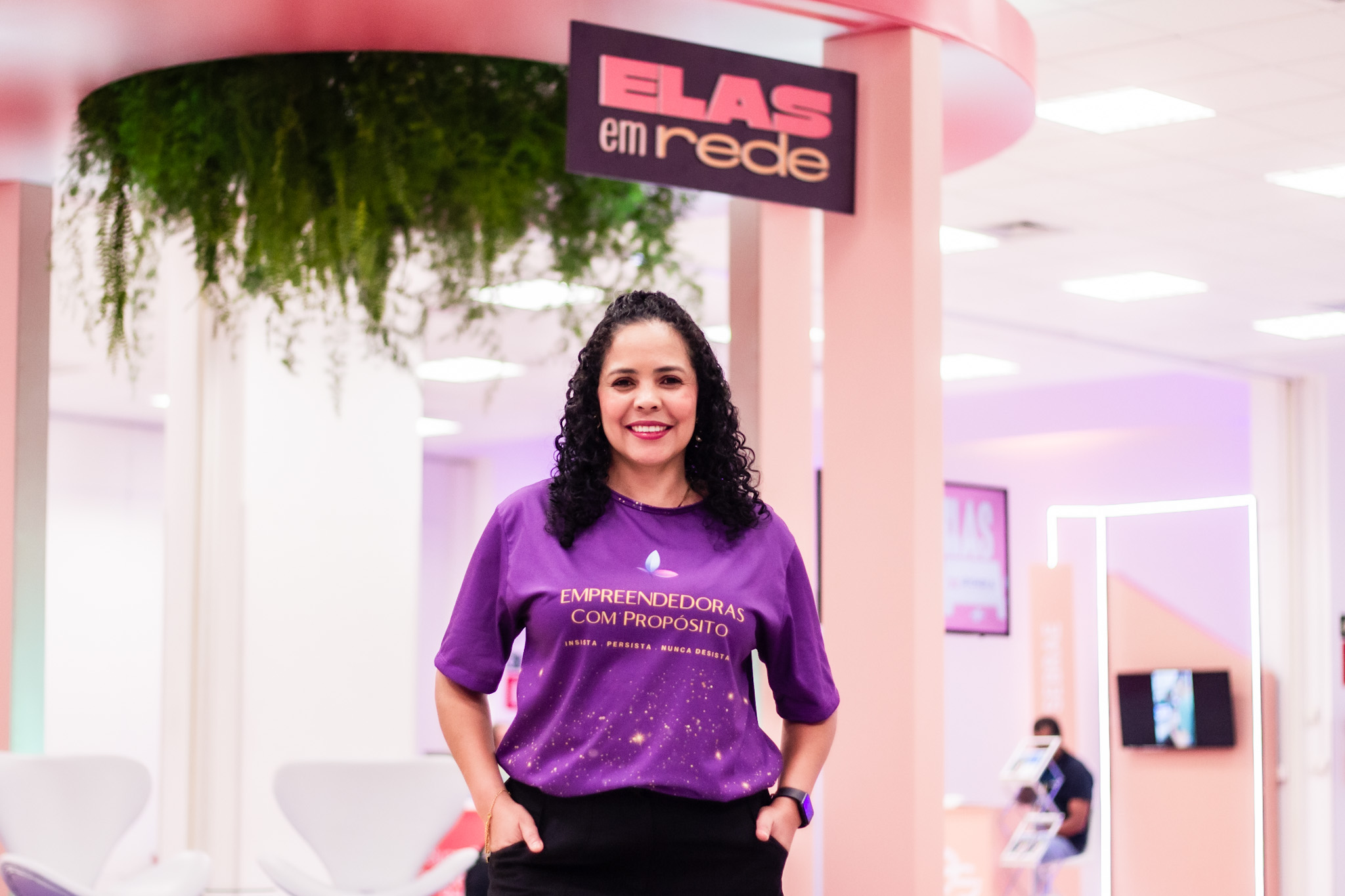 Regiane Rodrigues, do grupo Empreendedoras com Propósito, de Santa Luzia. Crédito: Amanda Ketly