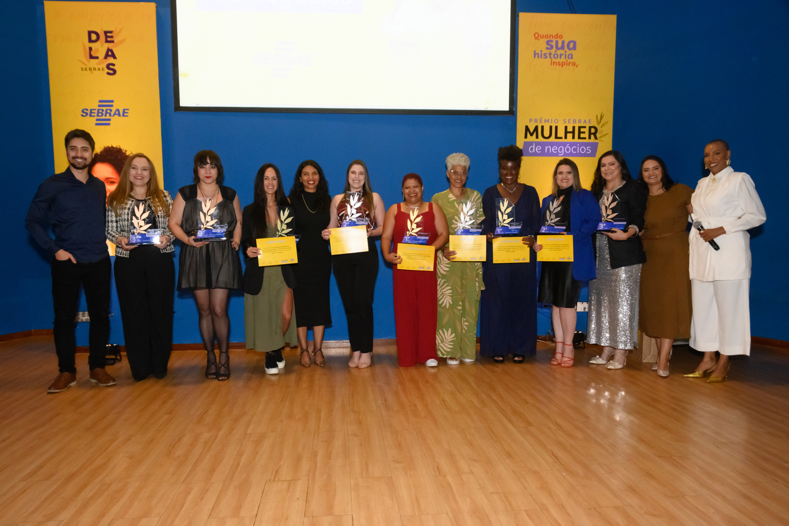 Vencedoras da etapa estadual do Prêmio Sebrae Mulher de Negócios, em 2024. Foto: Divulgação