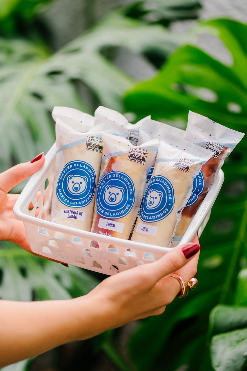Geladinhos gourmet têm produção artesanal e ingredientes selecionados. Crédito: Divulgação