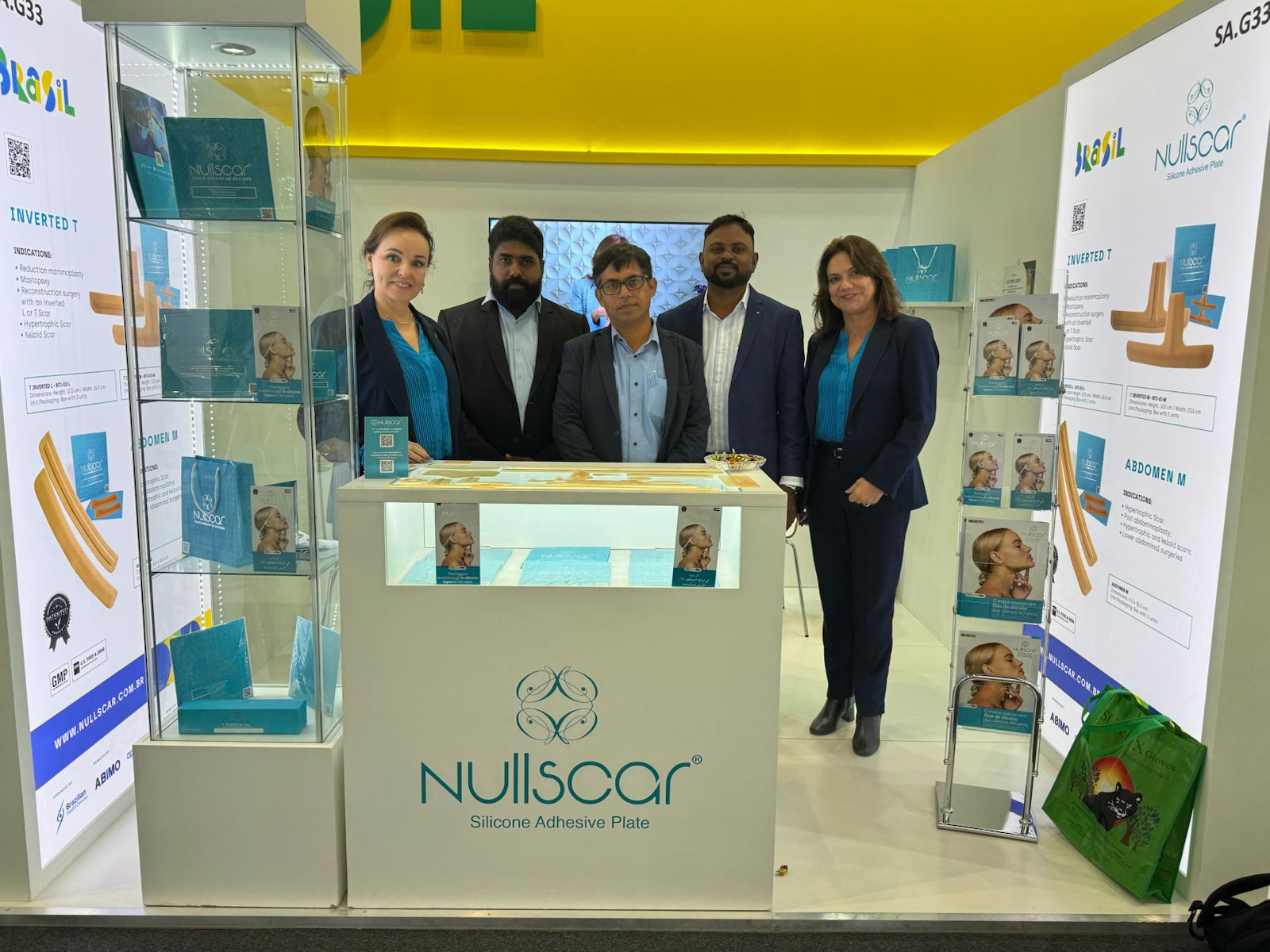 Nullscar na MEDICA Düsseldorf, na Alemanha, em 2025. Crédito: Divulgação
